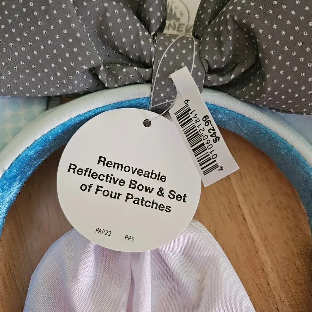 RunDisney Springtime Surprise Ear Headband with Removable Bow and Patches NWT